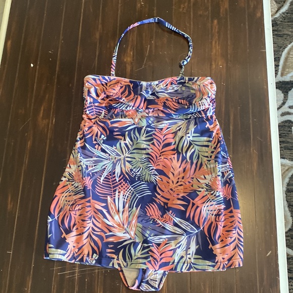 Other - One piece bathing suit with skirt. Can be worn Strapless or with strap. SizeS